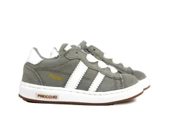 Sneakers^Pinocchio Sneaker Lichtgrijs Suede Combi