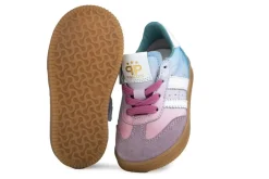 Sneakers^Pinocchio Sneaker Roze Blauw Combi