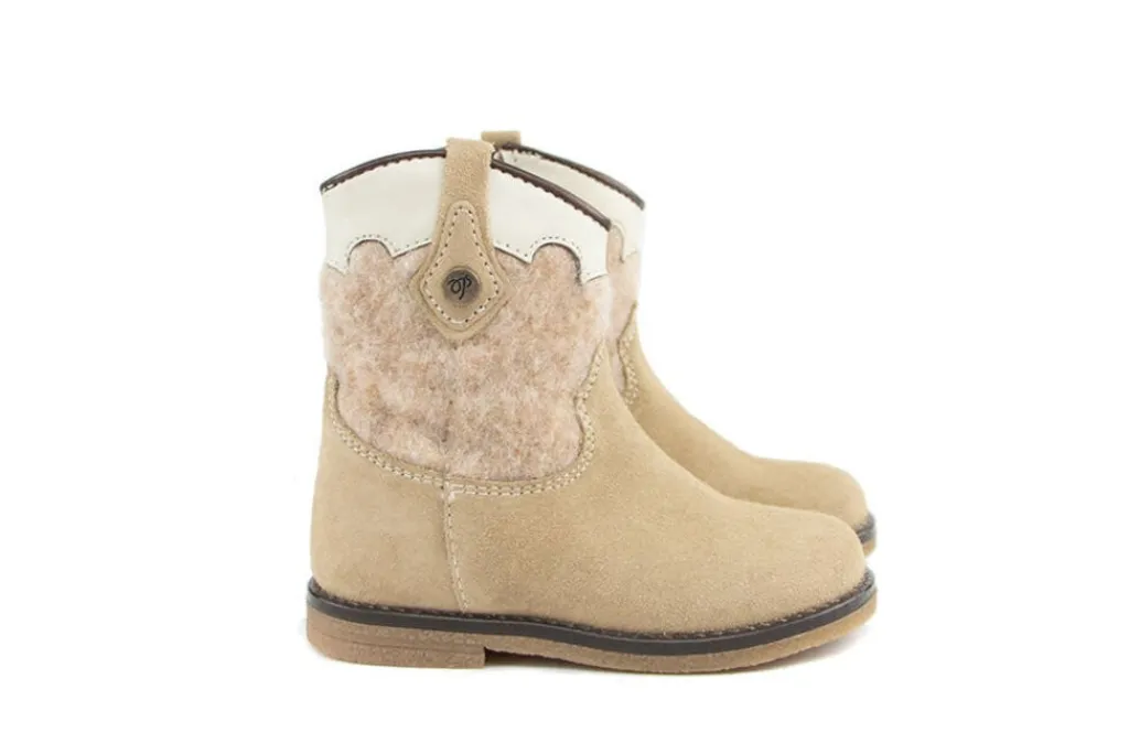Laarzen^Pinocchio Western Boot Beige Combi