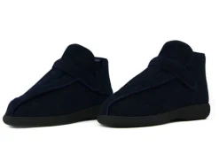Pantoffels^Pulman Heren Pantoffels Klittenband Blauw