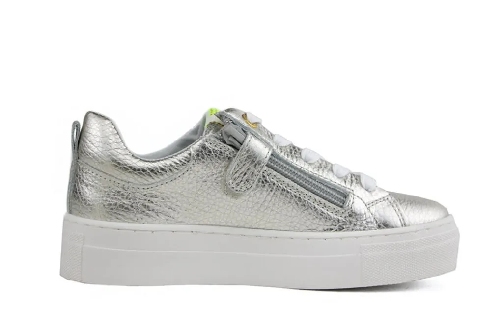 Sneakers^Red-Rag Red Rag Sneaker Silver Nappa
