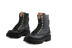 Veterboots En Bikerboots^Red-Rag Red Rag Veterboot Black Nappa
