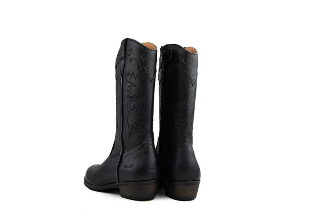 Laarzen^Red-Rag Red Rag Western Laars Black Nappa