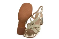 Sandalen | Sandalen En Slippers^Regarde le Ciel Sandaal Perla String  Antares Gold
