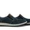 Instappers | Loafers / Instappers^Rieker Instappers Patros Donkerblauw Nubuck