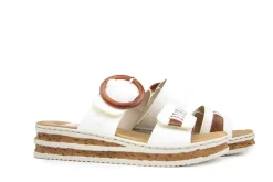 Slippers | Sandalen En Slippers^Rieker Slipper Bogota Weiss Nuss