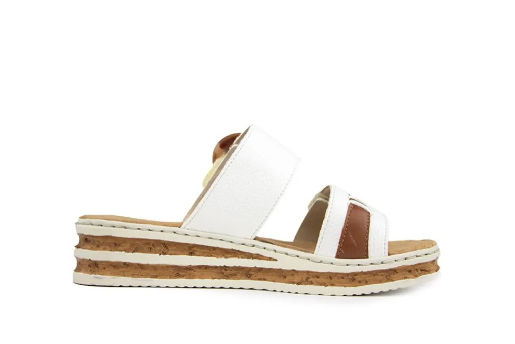 Slippers | Sandalen En Slippers^Rieker Slipper Bogota Weiss Nuss