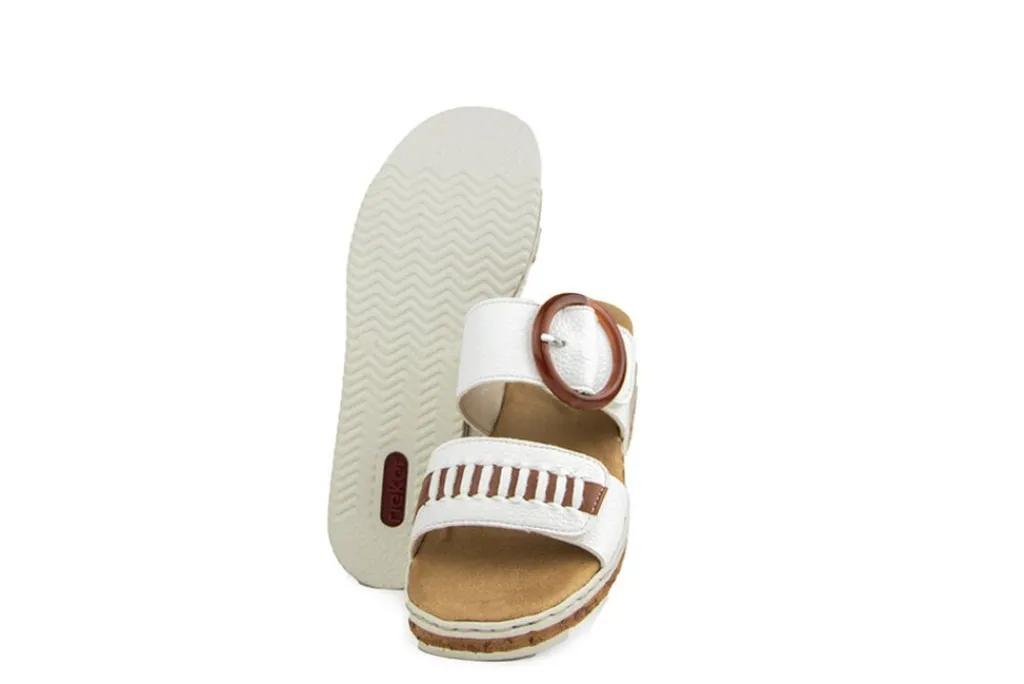Slippers | Sandalen En Slippers^Rieker Slipper Bogota Weiss Nuss
