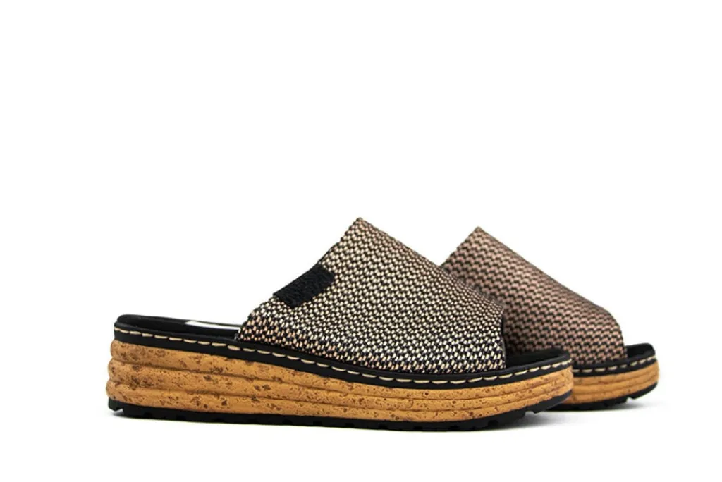 Slippers | Sandalen En Slippers^Rieker Slipper Schwarz Natur Multi