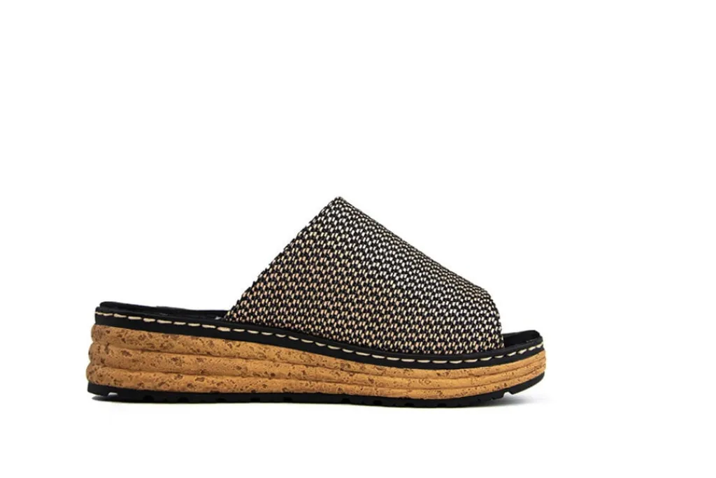 Slippers | Sandalen En Slippers^Rieker Slipper Schwarz Natur Multi