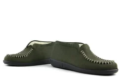 Pantoffels^Rohde Hoge Pantoffel Olijfgroen