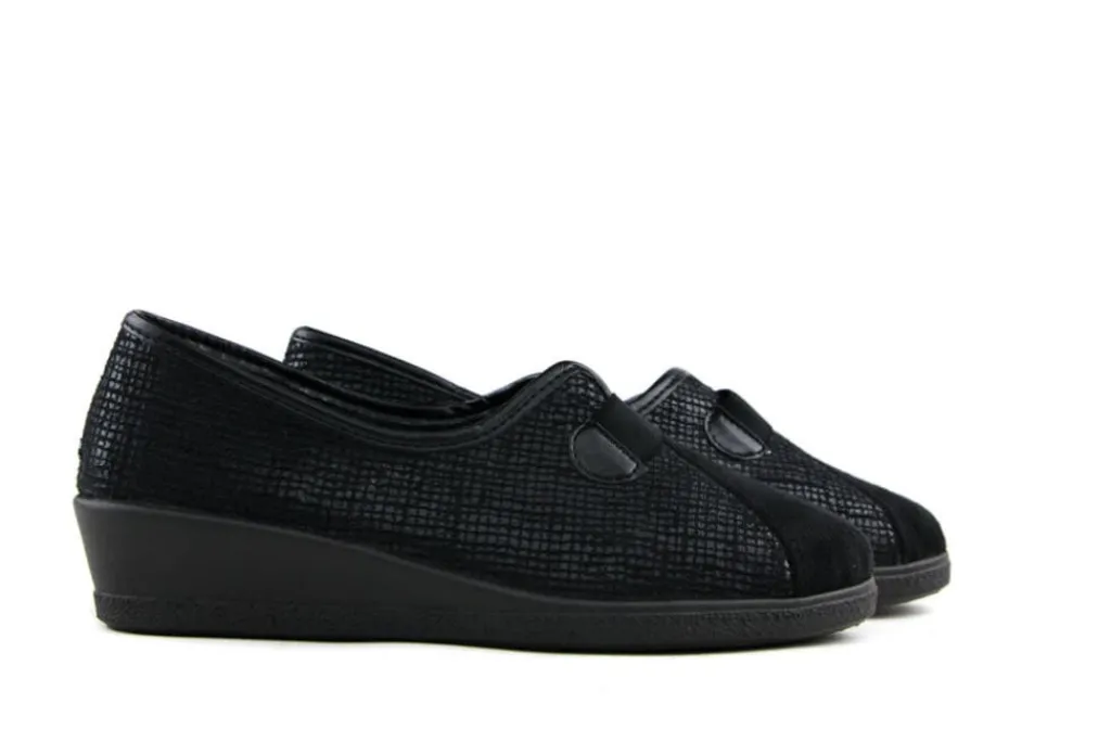 Pantoffels^Rohde Instapper Black Print