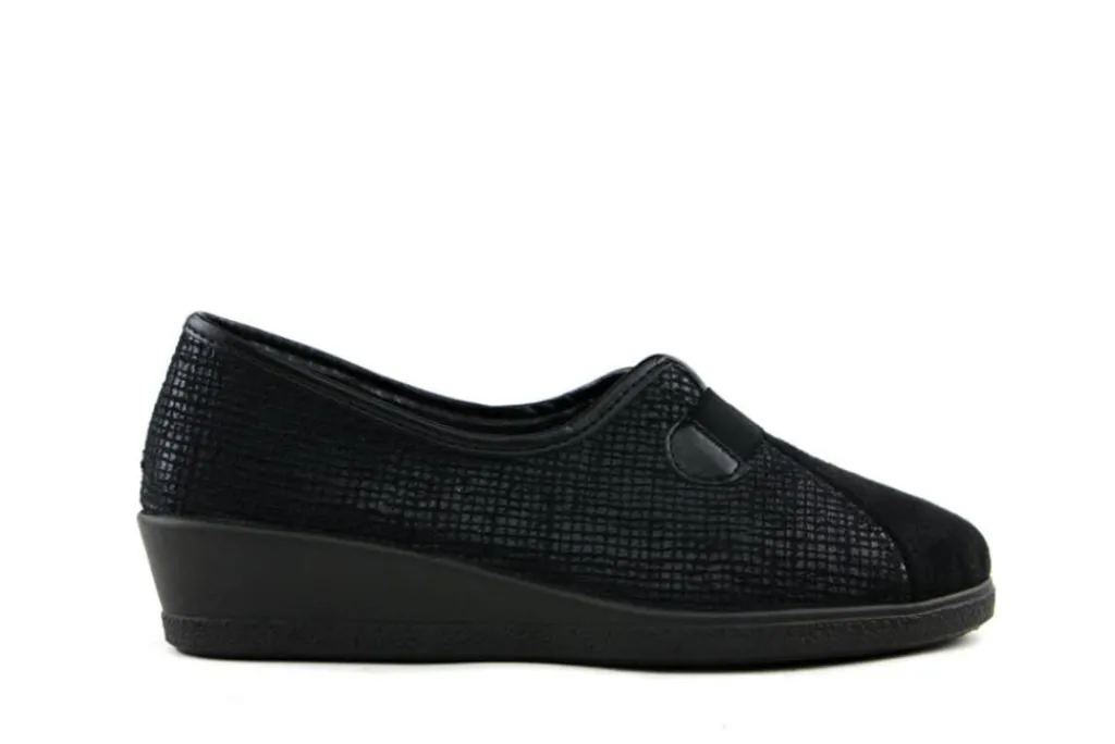 Pantoffels^Rohde Instapper Black Print