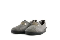 Pantoffels^Rohde Instappers Grijs Linen Print