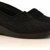 Pantoffels^Rohde Instappers Zwart Velour Print