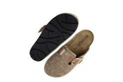 Pantoffels^Rohde Muil Linen Filz