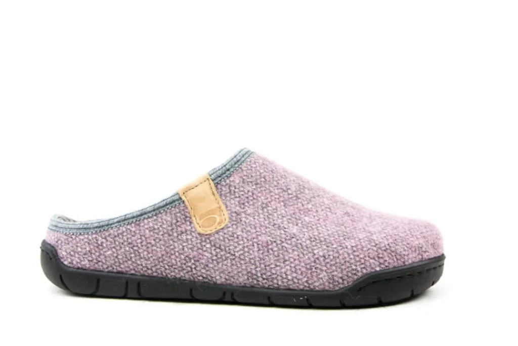 Pantoffels^Rohde Muil Softfilz Strick Rose