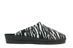 Pantoffels^Rohde Muilen Beige Zebra Print