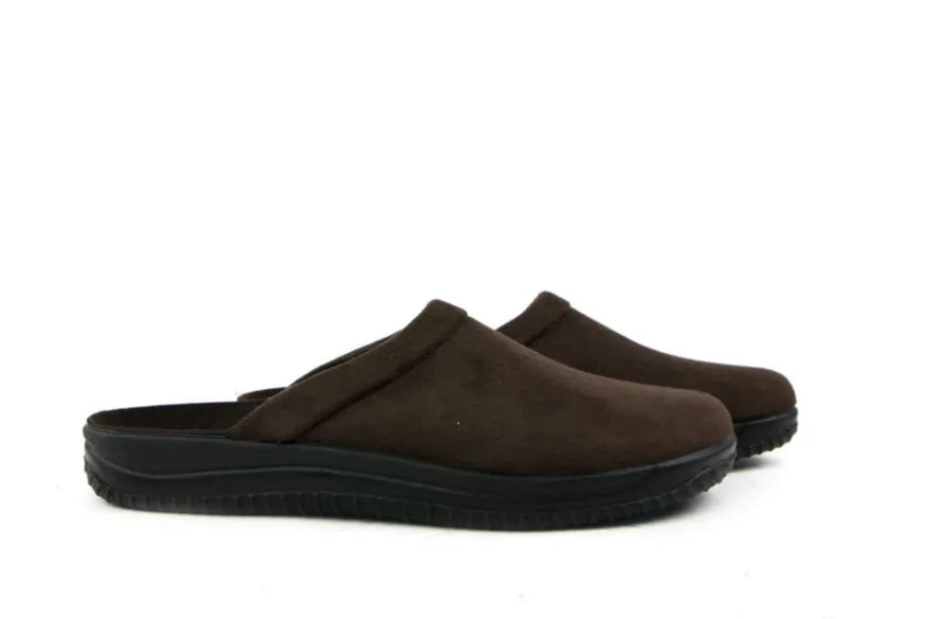 Pantoffels^Rohde Muiltjes Microvelour Bruin