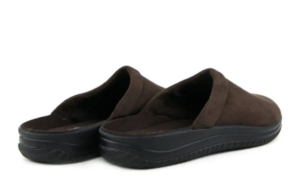 Pantoffels^Rohde Muiltjes Microvelour Bruin