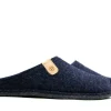 Pantoffels^Rohde Pantoffel Muil Donkerblauw Vilt