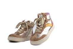 Sneakers^Romagnoli Hoge Sneaker Laminato Avorio