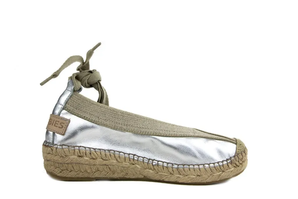 Espadrilles^Shabbies Palma Kimono Metal Silver