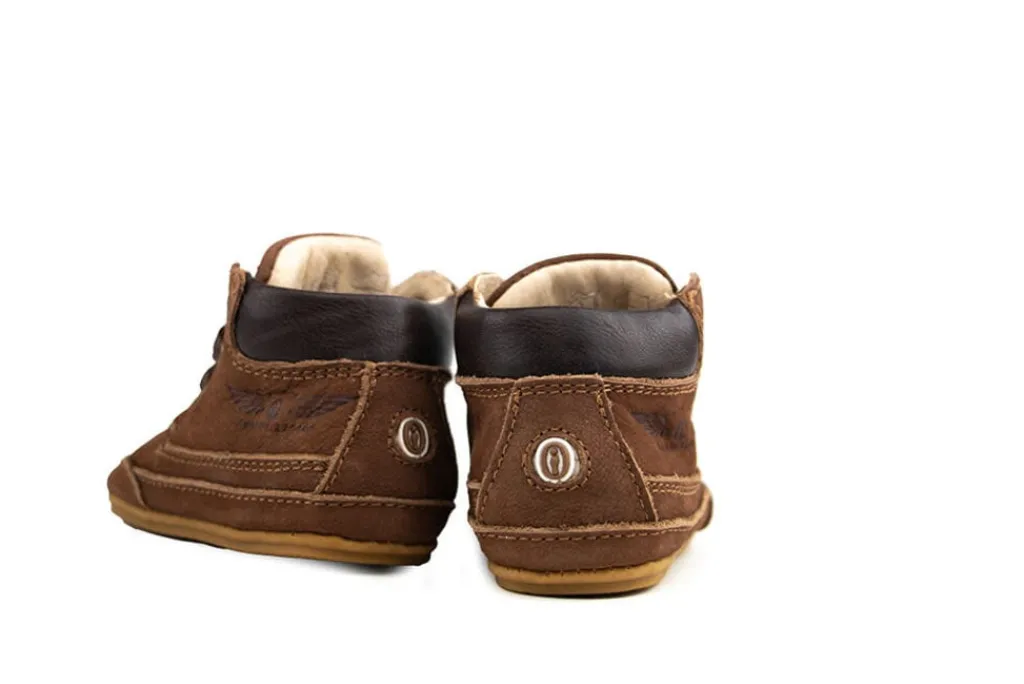 Babyschoenen Jongens^Shoesme Babyproof Hoge Veter Cognac