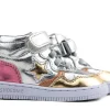 Sneakers^Shoesme Babyproof Sneaker Silver Gold Pink