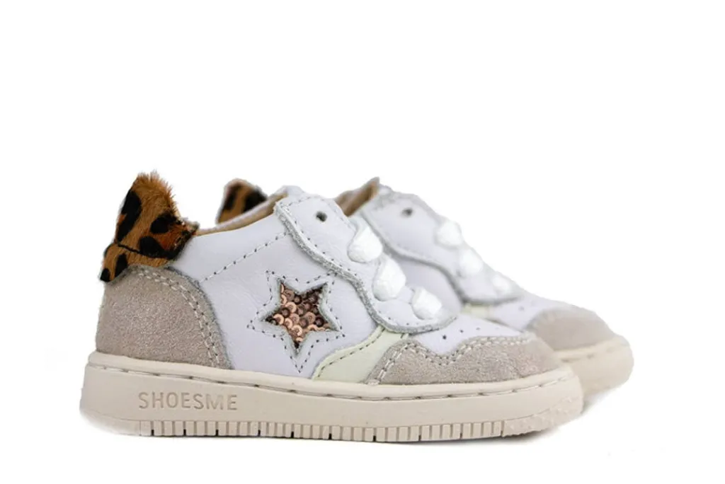 Babyschoenen Meisjes^Shoesme Babyproof Sneaker White Leopardo