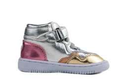 Sneakers^Shoesme Babyproof Sneaker Silver Gold Pink