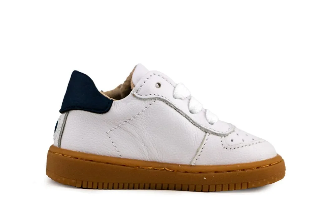 Babyschoenen Jongens^Shoesme Extreme Flex White Sneaker White Dark Blue