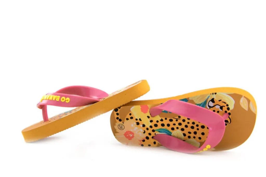Slippers | Sandalen En Slippers^Shoesme Go Bananas Leopard Flip Flops