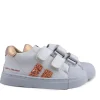 Sneakers^Shoesme Sneaker Klittenband White Pink
