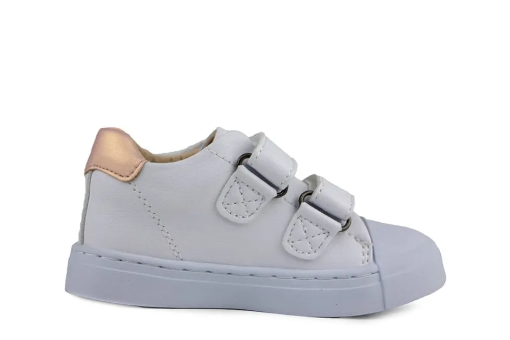 Sneakers^Shoesme Sneaker Klittenband White Pink