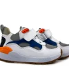 Sneakers^Shoesme Trainers White Blue Orange