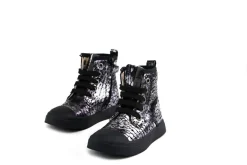 Veterboots En Bikerboots^Shoesme Veterboot Old Silver