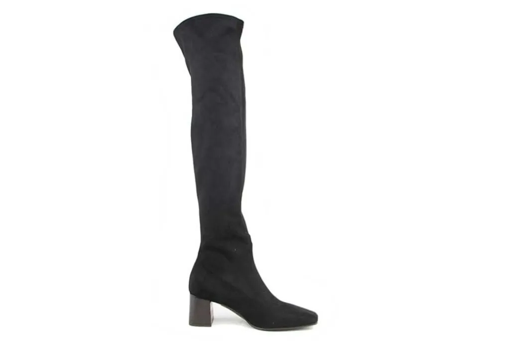 Knielaarzen | Laarzen^Si di Sergio Overknee Laars Maxi Bota Theka Negro