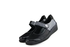 Wijdte H | (klitten)bandschoenen^Solidus Bandschoen Helia Schwarz
