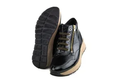 Sneakers | Wijdte K^Solidus Hoge Sneaker Karma Schwarz Lack