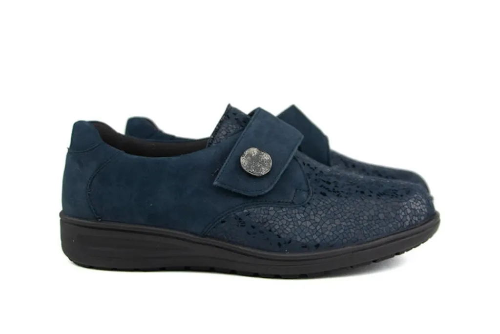 (klitten)bandschoenen | Wijdte K^Solidus Klittenband Kate Astrato Nubuck Ocean
