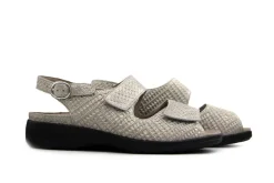 Sandalen En Slippers | Wijdte H^Solidus Sandaal Lia Downy Mat Lino