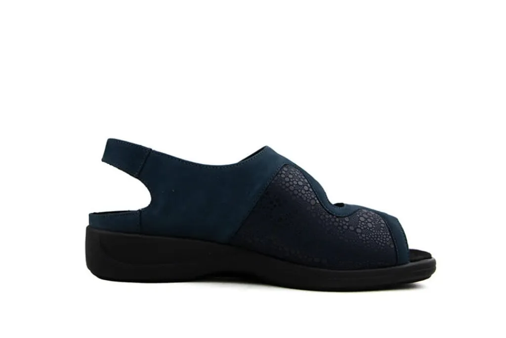 Sandalen En Slippers | Wijdte H^Solidus Sandaal Lia Ocean Nightblue Bubble Flex