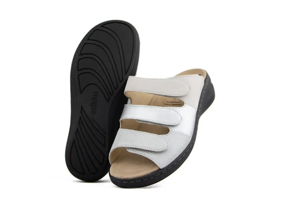 Sandalen En Slippers | Wijdte H^Solidus Slipper Crystal Grey Lino H