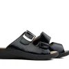 Sandalen En Slippers | Wijdte G^Solidus Slipper Wellness Schwarz Lack