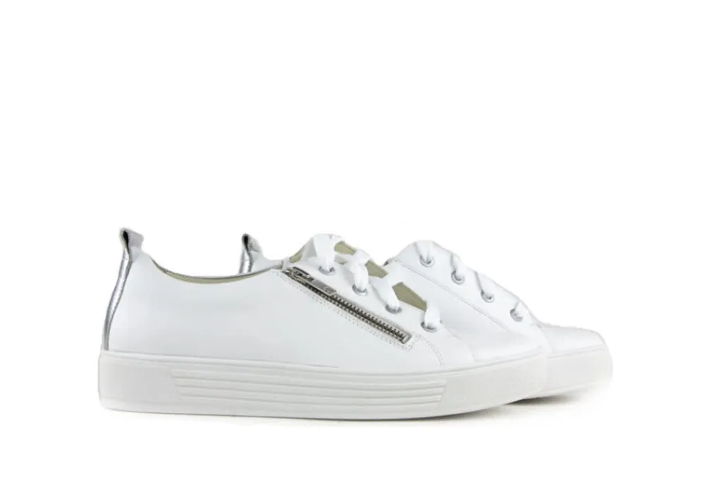Sneakers | Wijdte H^Solidus Sneaker Hazel Weiss Silver H