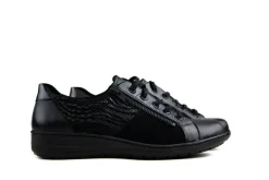 Veterschoenen | Wijdte H^Solidus Veter Heaven Zwart Shape H-leest