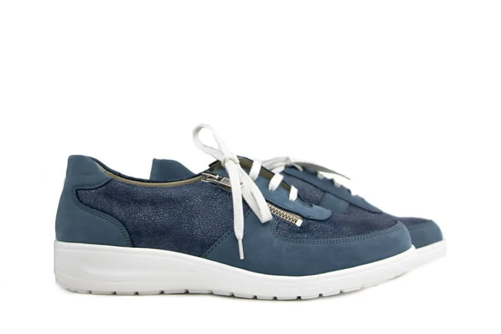 Veterschoenen | Wijdte K^Solidus Veter Kate Serenity Jeans Navy