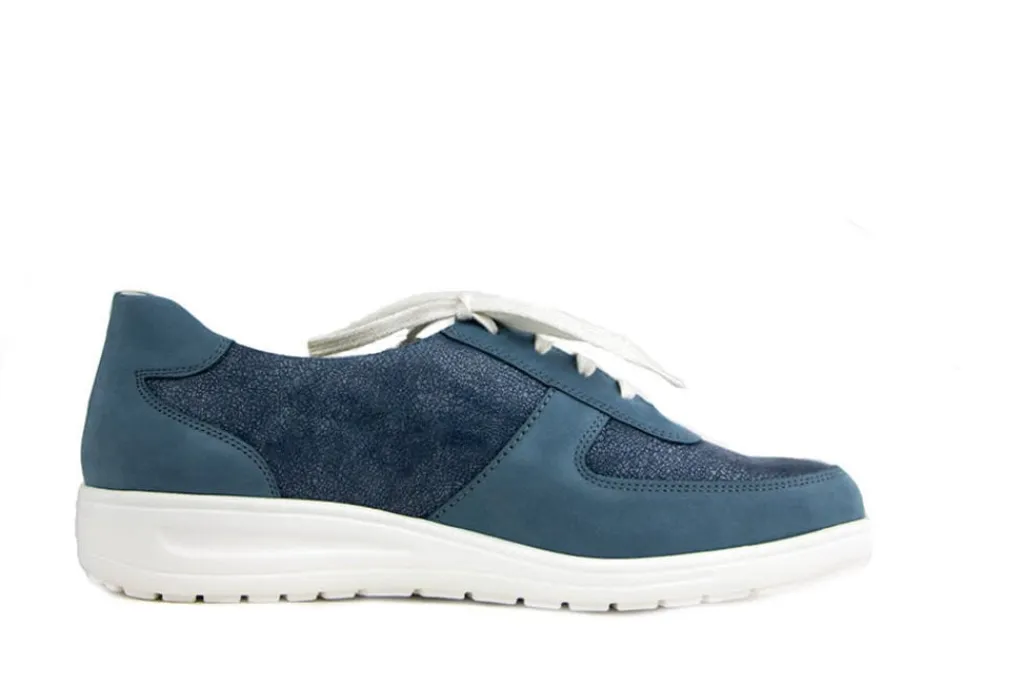 Veterschoenen | Wijdte K^Solidus Veter Kate Serenity Jeans Navy