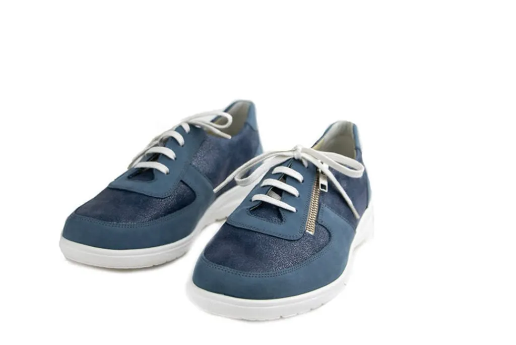 Veterschoenen | Wijdte K^Solidus Veter Kate Serenity Jeans Navy